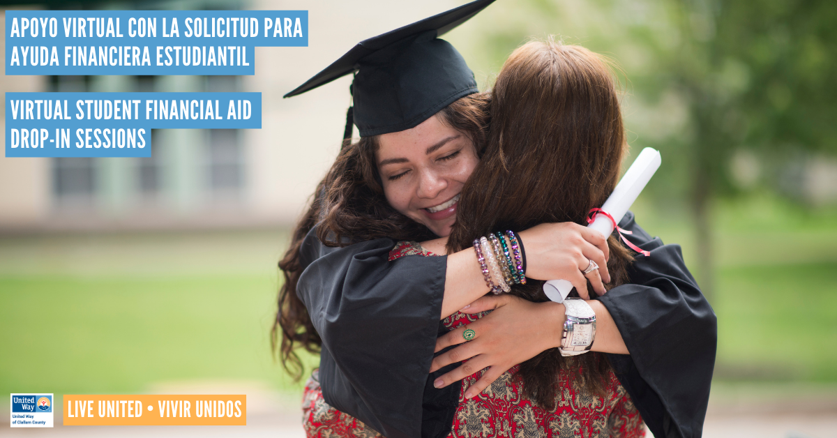 Recent graduate hugging older woman
