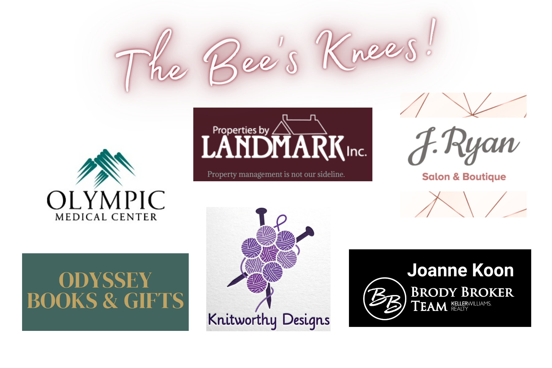 Logos on white background