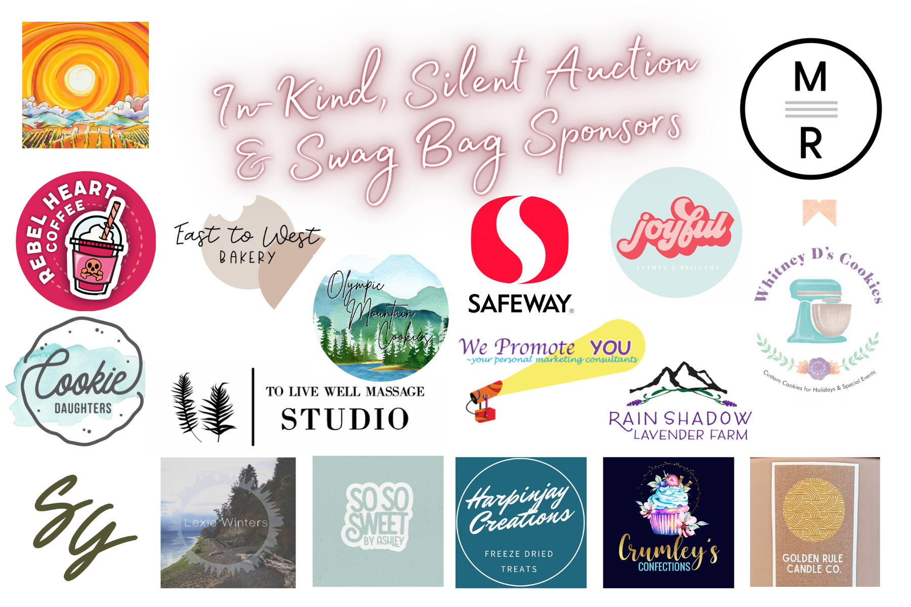 Logos on white background