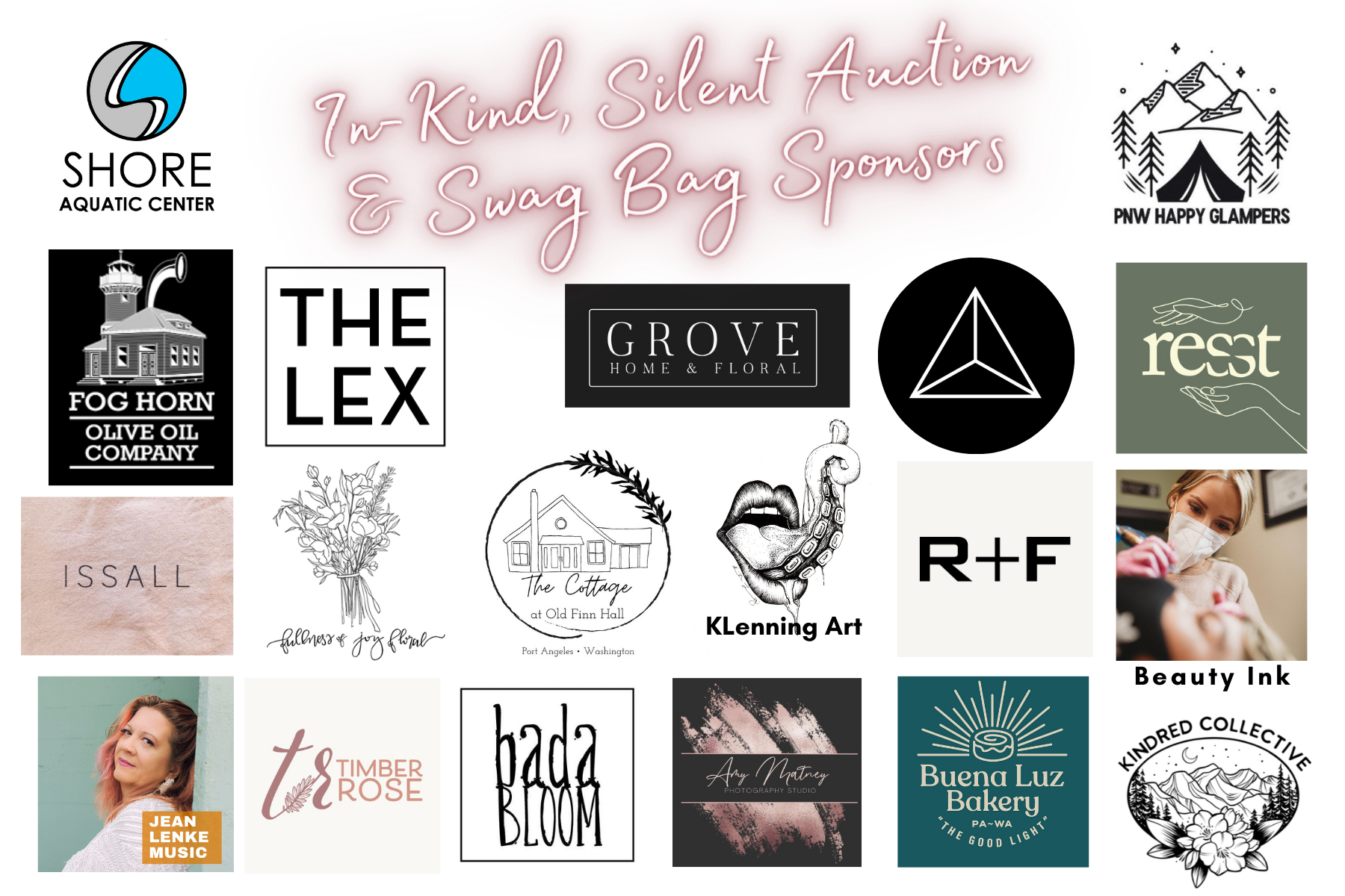 Logos on white background