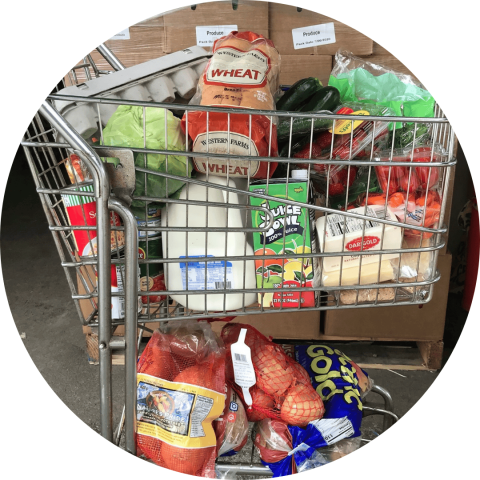 full grocery cart