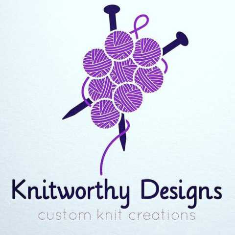 logo for knitworthy designs