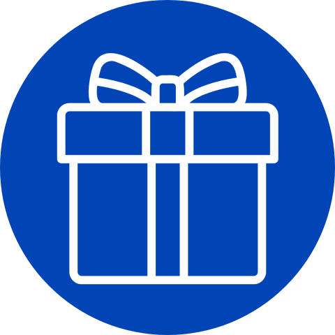 Icon of a present
