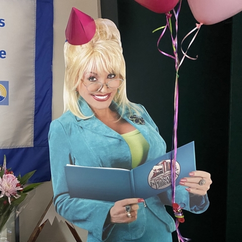 dolly parton standee