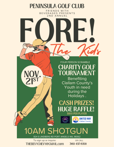 poster advertising a charity golf tournament