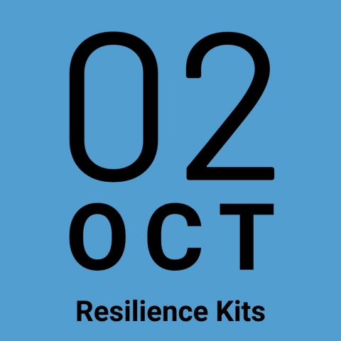Blue background with 02 OCT Resilience Kits
