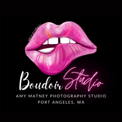 black background with illustration of pink lips