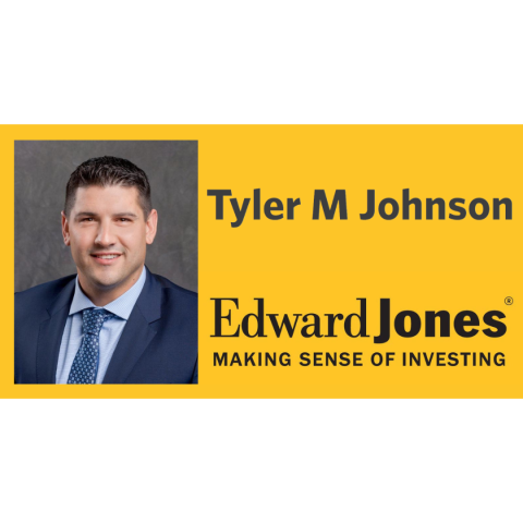 Tyler Johnson Edward Jones Financial Advisor business card
